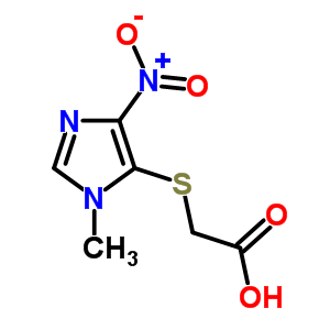 2-(3-Methyl-5-nitro-imidazol-4-yl)sulfanylacetic acid Structure,6339-60-2Structure