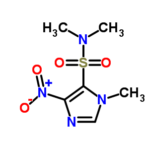 N,n,3-trimethyl-5-nitro-imidazole-4-sulfonamide Structure,6339-62-4Structure