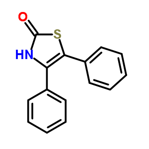 4,5-Diphenyl-2(3h)-thiazolone Structure,6339-99-7Structure