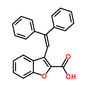 3-(2,2-Diphenylethenyl)benzofuran-2-carboxylic acid Structure,63405-25-4Structure