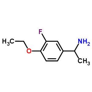 1-(4-Ethoxy-3-fluorophenyl)ethanamine Structure,634150-90-6Structure