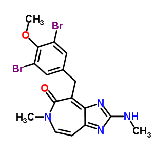 4-(3,5-Dibromo-4-methoxybenzyl)-6-methyl-2-(methylamino)imidazo[4,5-d]azepin-5(6h)-one Structure,634151-15-8Structure