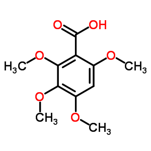 2,3,4,6-Tetramethoxybenzoic acid Structure,6342-81-0Structure