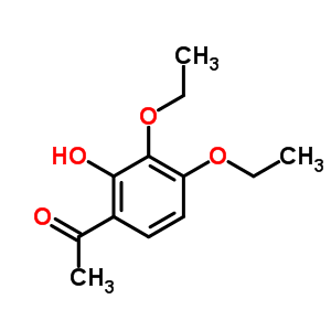 Ethanone,1-(3,4-diethoxy-2-hydroxyphenyl)- Structure,6342-86-5Structure