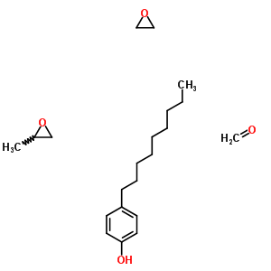 Formaldehyde, polymer with methyloxirane, 4-nonylphenol and oxirane Structure,63428-92-2Structure