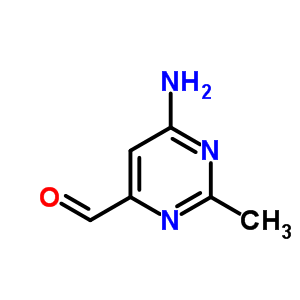 4-Pyrimidinecarboxaldehyde, 6-amino-2-methyl-(9ci) Structure,6344-35-0Structure