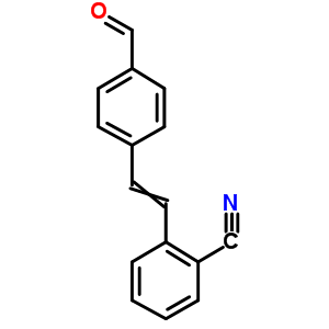 Benzonitrile,2-[2-(4-formylphenyl)ethenyl)- Structure,63443-11-8Structure