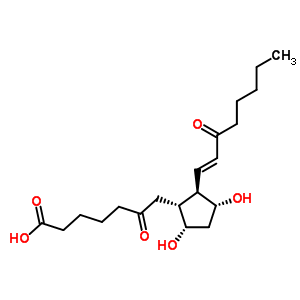 7-[(1R,2r,3r,5s)-3,5-dihydroxy-2-[(e)-3-oxooct-1-enyl ]cyclopentyl ]-6-oxoheptanoic acid Structure,63446-59-3Structure