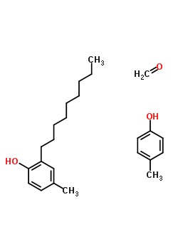 Formaldehyde, polymer with 4-methyl-2-nonylphenol and 4-methylphenol Structure,63494-85-9Structure