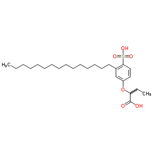 2-(3-Pentadecyl-4-sulfophenoxy)butanoic acid Structure,63512-58-3Structure