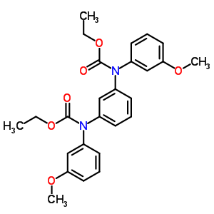 1,3-Phenylenebis[(3-methoxyphenyl)carbamic acid ethyl ] ester Structure,63534-59-8Structure