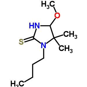 2-Imidazolidinethione,1-butyl-4-methoxy-5,5-dimethyl- Structure,63547-70-6Structure