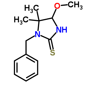 2-Imidazolidinethione,4-methoxy-5,5-dimethyl-1-(phenylmethyl)- Structure,63547-72-8Structure