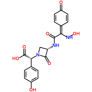 (3S,alphar)-3-[[[(z)-hydroxyimino](4-hydroxyphenyl)acetyl]amino]-alpha-(4-hydroxyphenyl)-2-oxo-1-azetidineacetic acid Structure,63555-59-9Structure