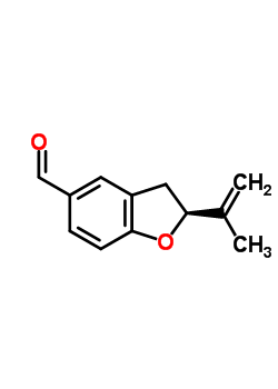 (2S)-2,3-dihydro-2-(1-methylethenyl)-5-benzofurancarboxaldehyde Structure,63587-64-4Structure