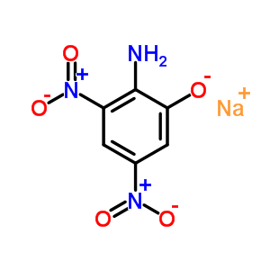 Sodium 2-amino-3,5-dinitrophenolate Structure,63589-13-9Structure