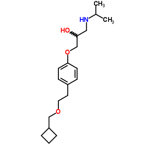 1-[4-[2-(Cyclobutylmethoxy)ethyl ]phenoxy]-3-[(1-methylethyl)amino]-2-propanol Structure,63659-34-7Structure