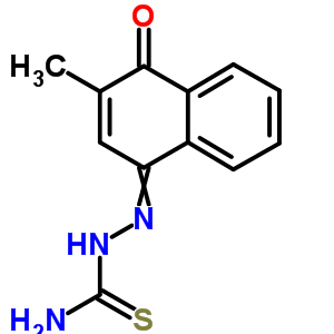 2-(2-Methyl-4-oxo-1(4h)-naphthalenylidene)hydrazinecarbothioamide Structure,63690-21-1Structure