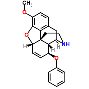 6,7-Didehydro-4,5α-epoxy-3-methoxy-8β-phenoxymorphinan Structure,63690-29-9Structure