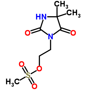 5,5-Dimethyl-3-(2-methylsulfonyloxyethyl)imidazolidine-2,4-dione Structure,63696-50-4Structure