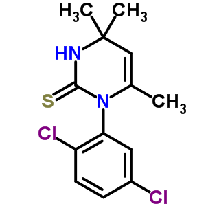 1-(2,5-Dichlorophenyl)-3,4-dihydro-4,4,6-trimethyl-2(1h)-pyrimidinethione Structure,63704-45-0Structure