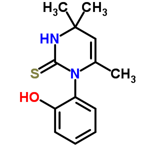 3,4-Dihydro-1-(o-hydroxyphenyl)-4,4,6-trimethyl-2(1h)-pyrimidinethione Structure,63704-48-3Structure