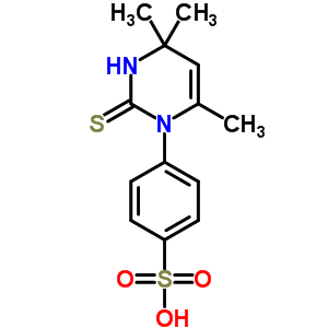 4-(1,2,3,4-Tetrahydro-4,4,6-trimethyl-2-thioxopyrimidin-1-yl)benzenesulfonic acid Structure,63704-52-9Structure