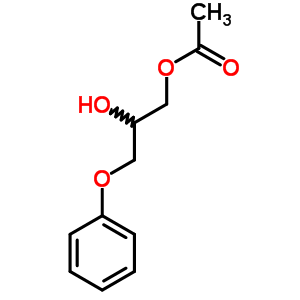 Acetic acid 2-hydroxy-3-phenoxypropyl ester Structure,63715-95-7Structure