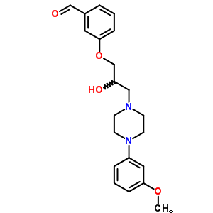 3-[2-Hydroxy-3-[4-(3-methoxyphenyl)-1-piperazinyl ]propoxy]benzaldehyde Structure,63716-13-2Structure