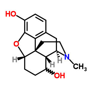 4,5α-epoxy-17-methylmorphinan-3,8β-diol Structure,63729-84-0Structure