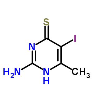 2-Amino-4-methyl-5-iodo-6-pyrimidinethiol Structure,63732-01-4Structure