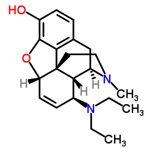 6,7-Didehydro-8β-diethylamino-4,5α-epoxy-17-methylmorphinan-3-ol Structure,63732-55-8Structure