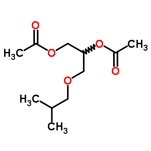 3-Isobutoxy-1,2-propanediol diacetate ester Structure,63744-50-3Structure