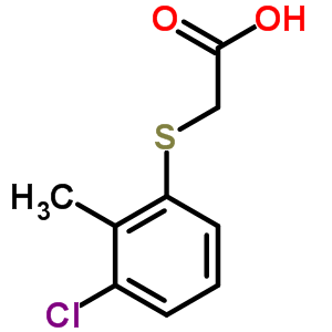 2-[(3-Chloro-2-methylphenyl)thio]acetic acid Structure,6375-67-3Structure