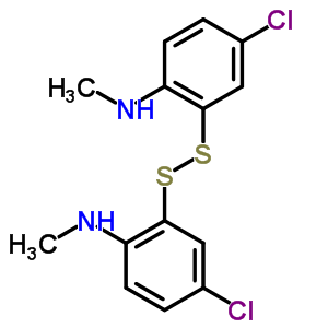 4-Chloro-2-(5-chloro-2-methylamino-phenyl)disulfanyl-n-methyl-aniline Structure,63755-10-2Structure