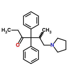 5-Methyl-4,4-diphenyl-6-(1-pyrrolidinyl)-3-hexanone Structure,63765-89-9Structure