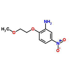 2-(2-Methoxyethoxy)-5-nitrobenzenamine Structure,63810-54-8Structure