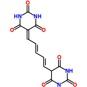 2,4,6(1H,3h,5h)-pyrimidinetrione,5-[5-(hexahydro-2,4,6-trioxo-5-pyrimidinyl)-2,4-pentadien-1-ylidene]- Structure,63811-39-2Structure