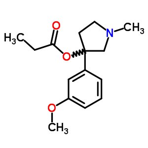 3-[3-(M-methoxyphenyl)-1-methyl-3-pyrrolidinyl ]propionic acid Structure,63815-33-8Structure