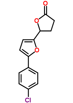 5-(5-(4-Chlorophenyl-2-furanyl))dihydro-2(3h)-furanone Structure,63825-14-9Structure