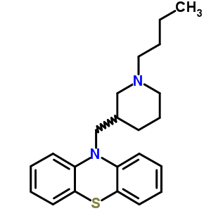 10-[(1-Butyl-3-piperidinyl)methyl ]-10h-phenothiazine Structure,63833-97-6Structure