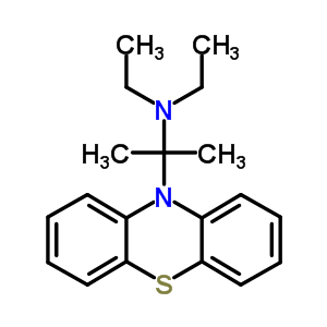 N,n-diethyl-α,α-dimethyl-10h-phenothiazine-10-methanamine Structure,63834-13-9Structure