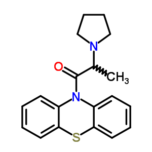 1-(10H-phenothiazin-10-yl)-2-(1-pyrrolidinyl)-1-propanone Structure,63834-18-4Structure