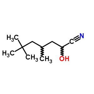 2-Hydroxy-4,6,6-trimethylheptanenitrile Structure,63834-28-6Structure