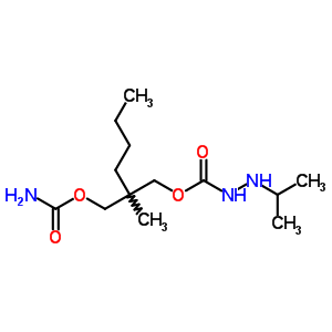 2-Butyl-2-methyl-1,3-propanediol 1-carbamate 3-isopropylaminocarbamate Structure,63834-62-8Structure