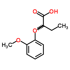 2-(2-Methoxy-phenoxy)-butyric acid Structure,63858-11-7Structure