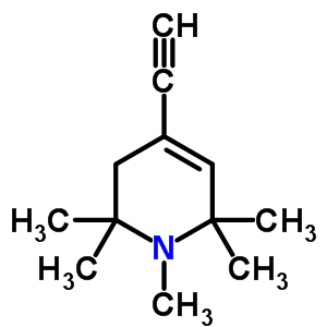 1,2,3,6-Tetrahydro-4-ethynyl-1,2,2,6,6-pentamethylpyridine Structure,63867-74-3Structure