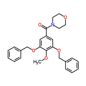 4-[3,5-Di(benzyloxy)-4-methoxybenzoyl ]morpholine Structure,63868-57-5Structure