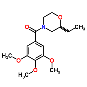 2-Ethyl-4-(3,4,5-trimethoxybenzoyl)morpholine Structure,63868-66-6Structure