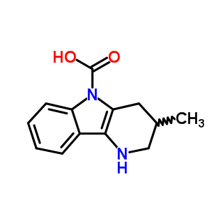 1,2,3,4-Tetrahydro-3-methyl-5h-pyrido[3,2-b]indole-5-carboxylic acid Structure,63869-96-5Structure